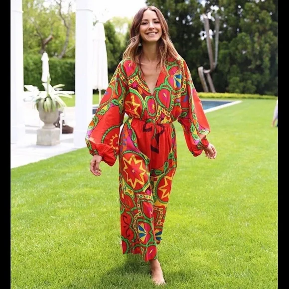 Rhode Resort Blake Uzbek printed cotton-voile cropped wide leg